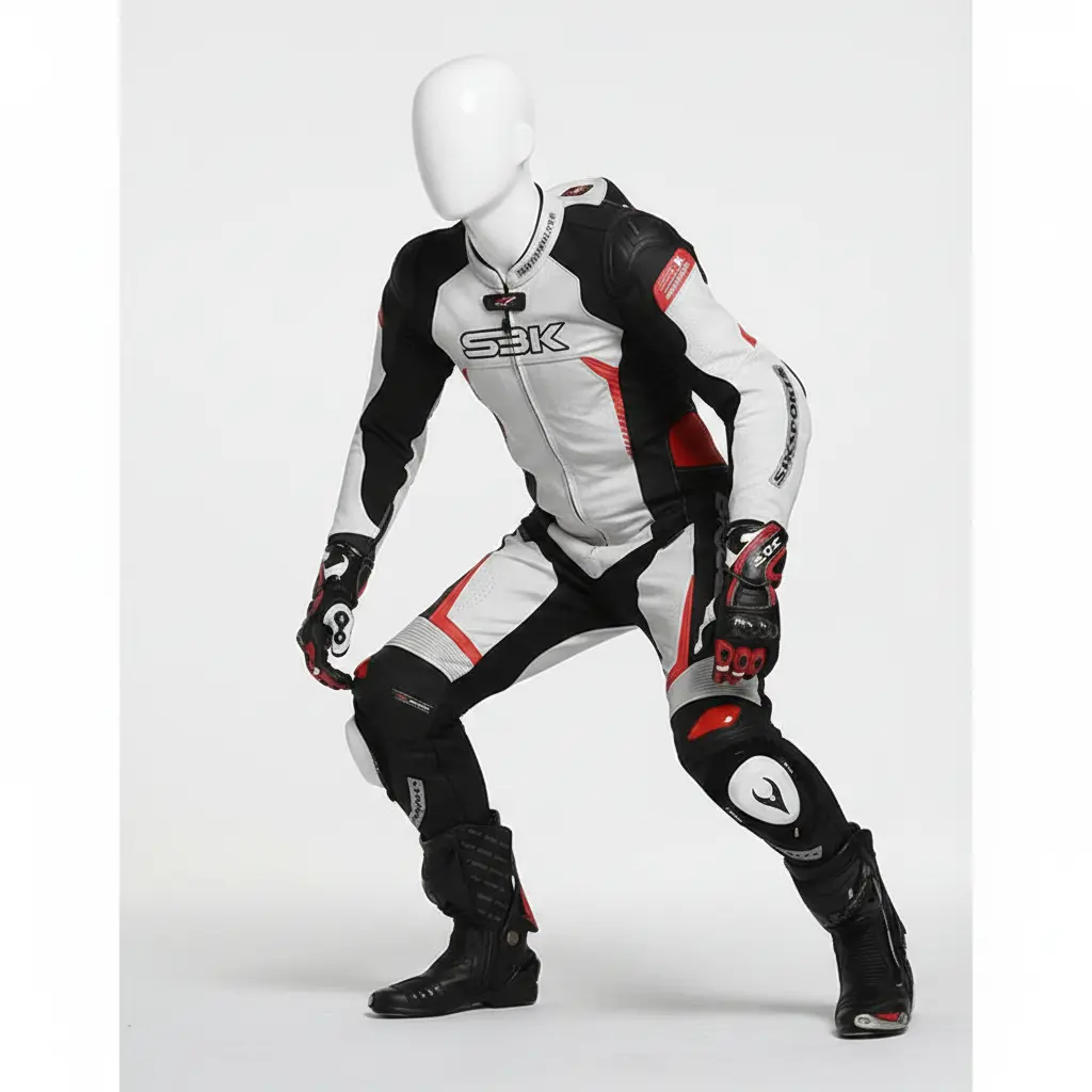 SBK RACINGTEAMライディングジャケット & MOTORHEADパンツ SBK Men's Leather Motorcycle Racing Suit | Eagle Moto