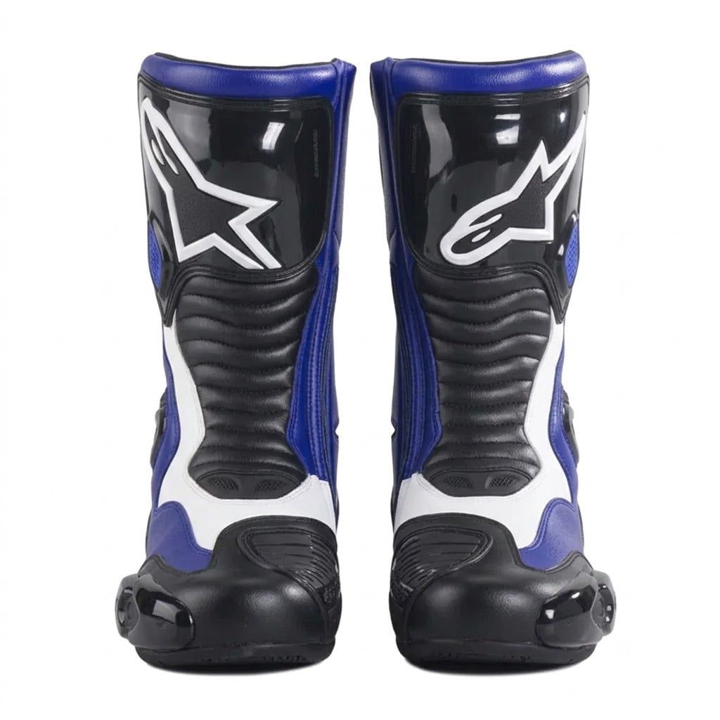 Alpinestars S-MX 5 Men's Motorcycle Racing Boots — Blue Black White | Yamaha Edition