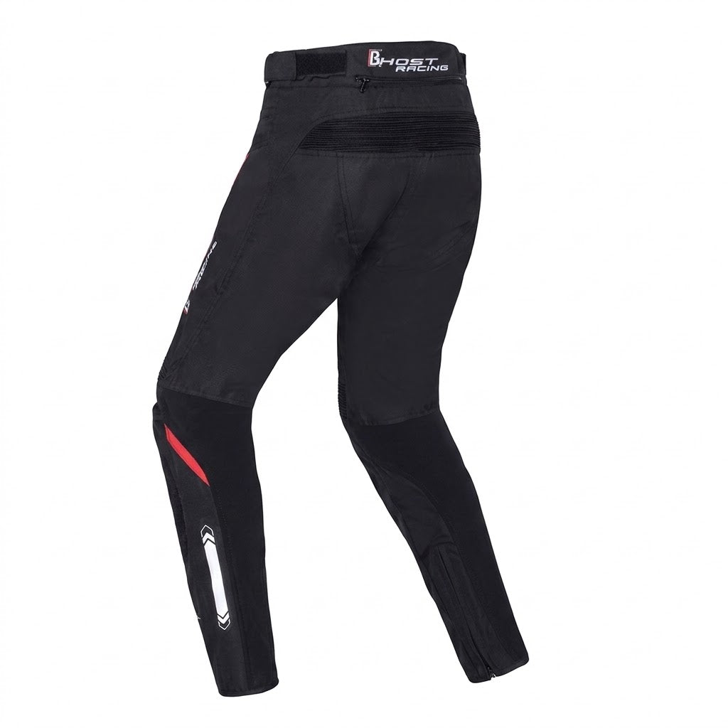 Herobiker Mesh Motorcycle Racing Pant – Black/Red/White