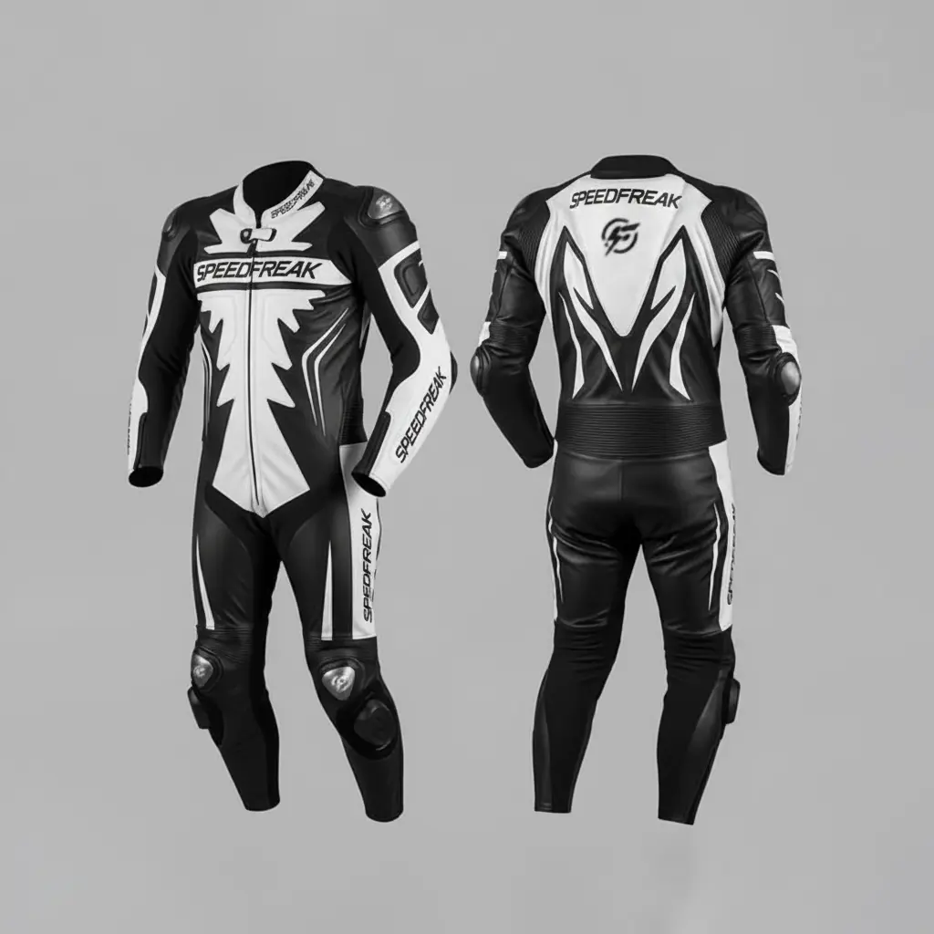 SpeedFreak Men's Leather Motorcycle Racing Suit
