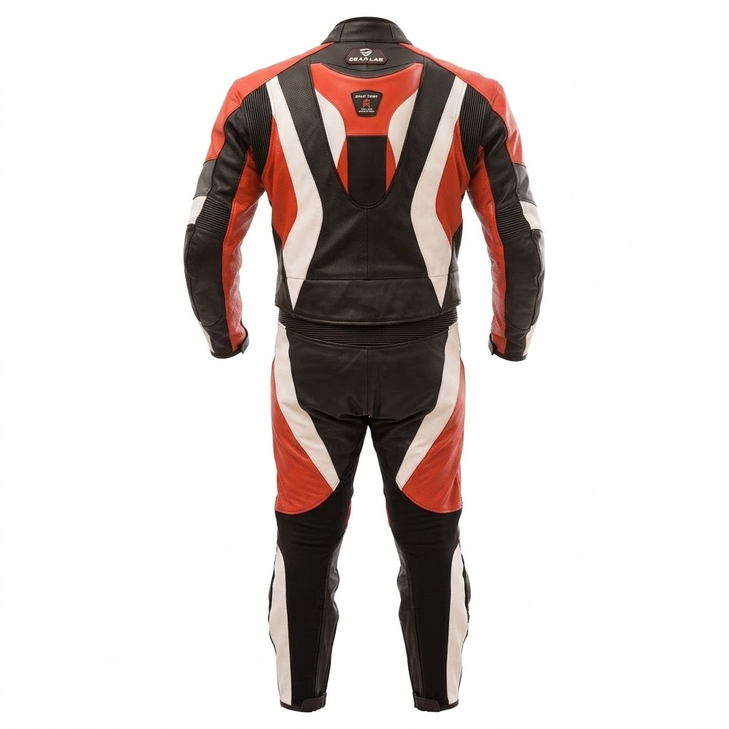 Eagle Moto Leather Racing Bundle – Jacket, Pants, Gloves & Boots | Red/Black/White