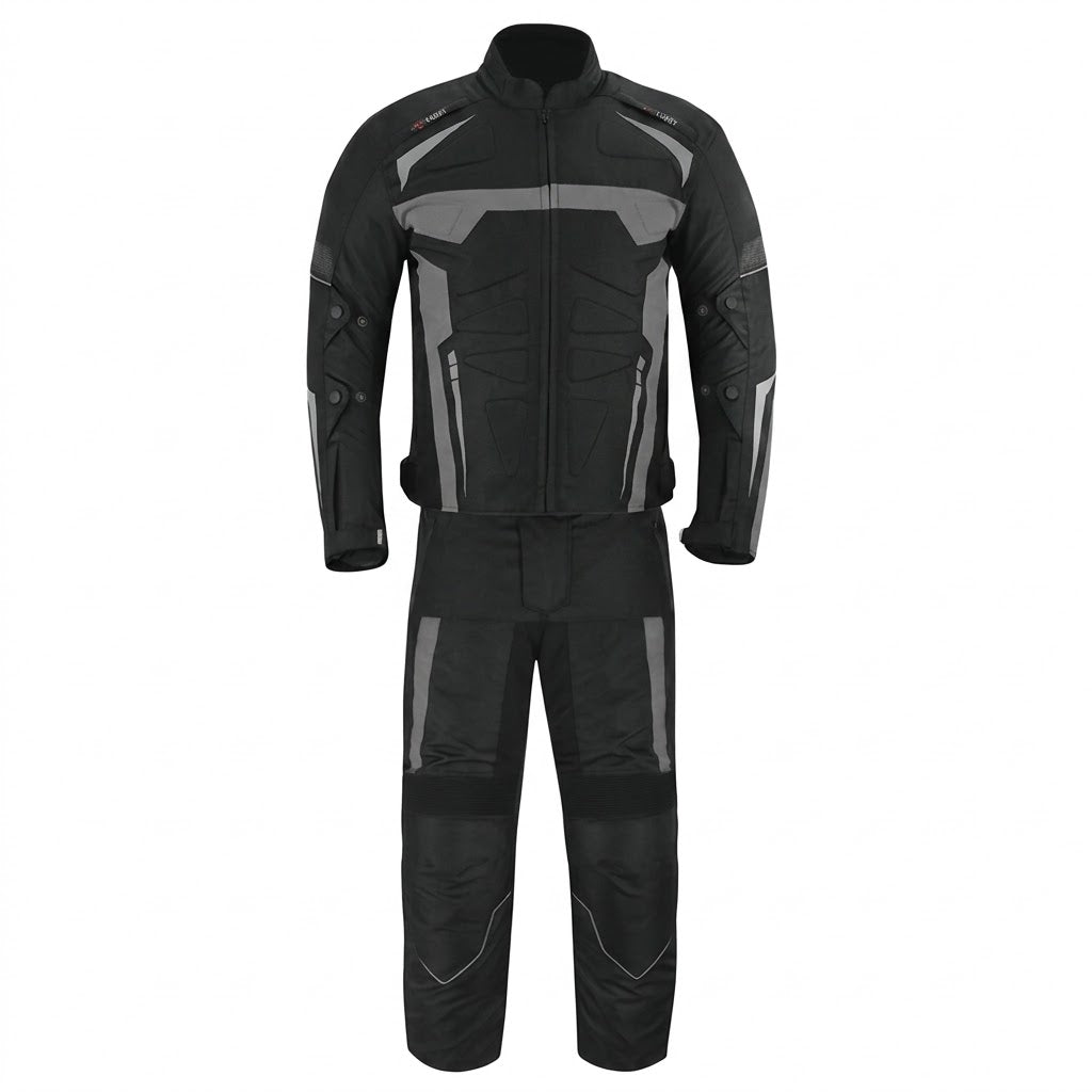 Eagle Moto All-Weather Touring Bundle – Suit, Gloves & Boots | Black/Grey