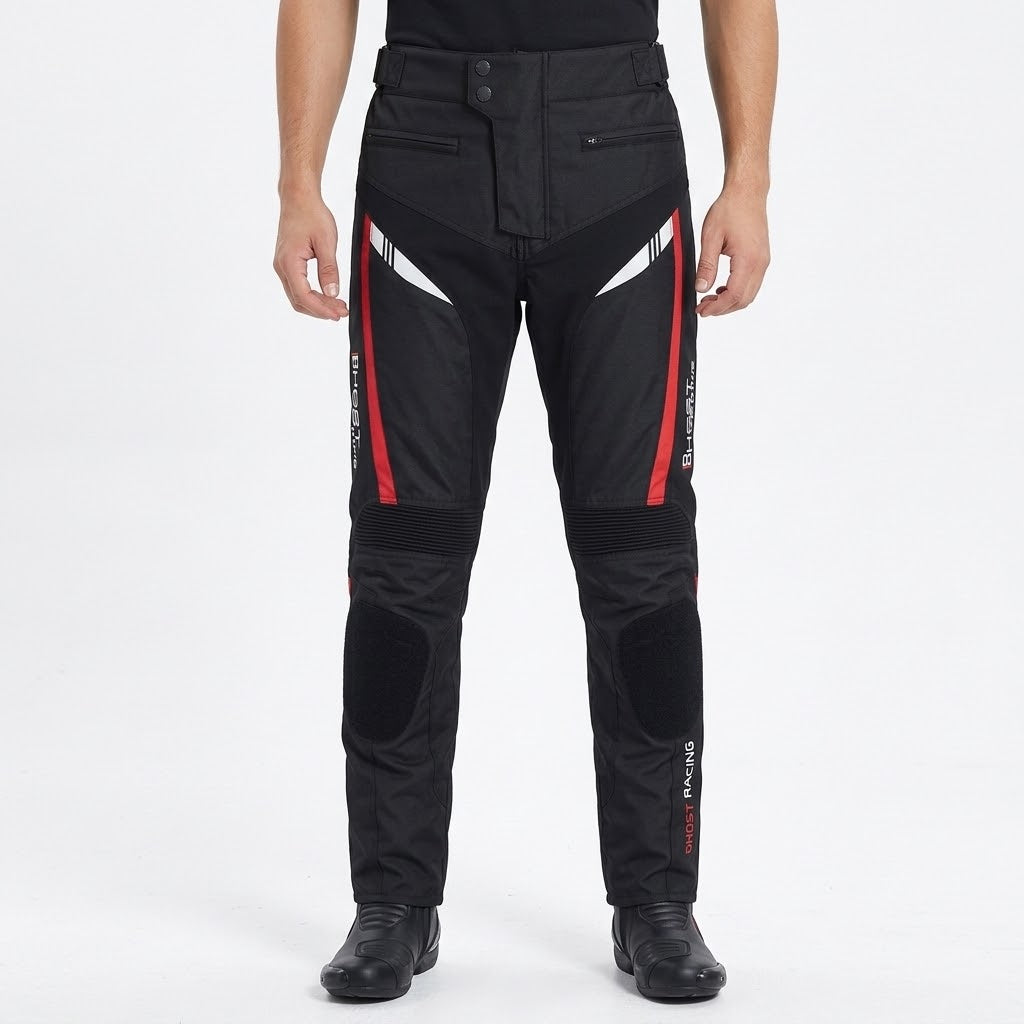Herobiker Mesh Motorcycle Racing Pant – Black/Red/White