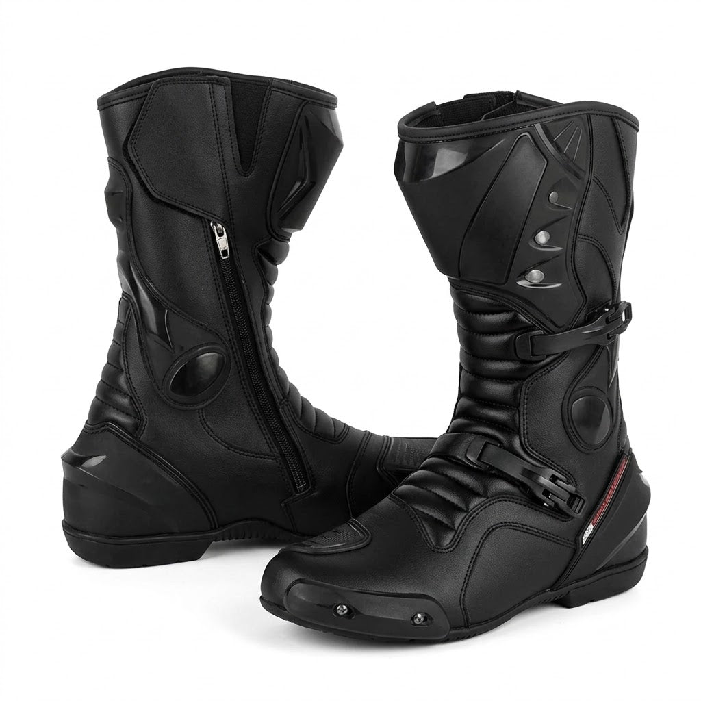 Eagle Moto All-Weather Touring Bundle – Suit, Gloves & Boots | Black/Grey