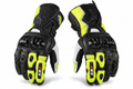 LS2 Motorcycle Racing Gloves Black Neon Yellow White Pair