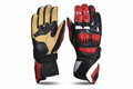 Eagle Moto Motorcycle Racing Gloves Black Red White Natural Tan Claw Knuckle Armor Individual Red Finger Caps