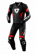 REV'IT! Argon 3 Men's Two-Piece Motorcycle Racing Leather Suit Black White Red