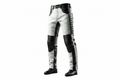 Leather Motorcycle Riding Pant White Black