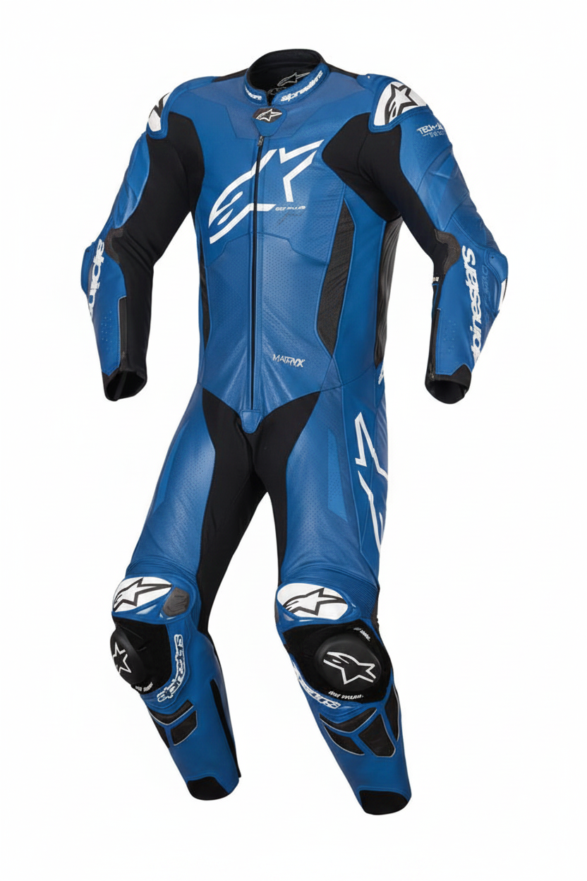 Alpinestars GP Plus V4 Men's One-Piece Motorcycle Racing Leather Suit Red Orange Black