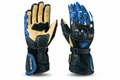 Nerve Motorcycle Racing Gloves Black Blue Natural Tan Carbon Fiber Knuckle Individual Blue Finger Caps