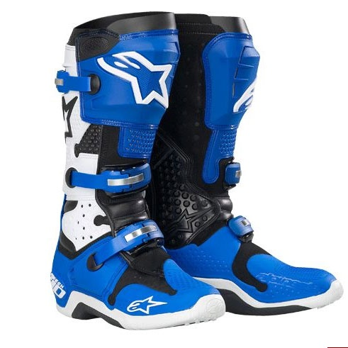 Alpinestars Tech 10 MX Motocross & Enduro Boots — Blue Black White | Yamaha Edition