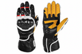 Eagle Moto Motorcycle Racing Gloves Black White Red Yellow Tan Carbon Fiber Knuckle Individual Finger Guards