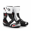 Riding Tribe Men's Motorcycle Boots - Black White