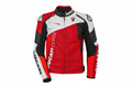 Ducati Corse Leather Motorcycle Jacket Red White Black