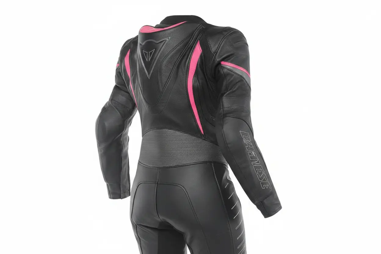 Dainese Women's Leather Racing Suit – Black Pink | Eagle Moto