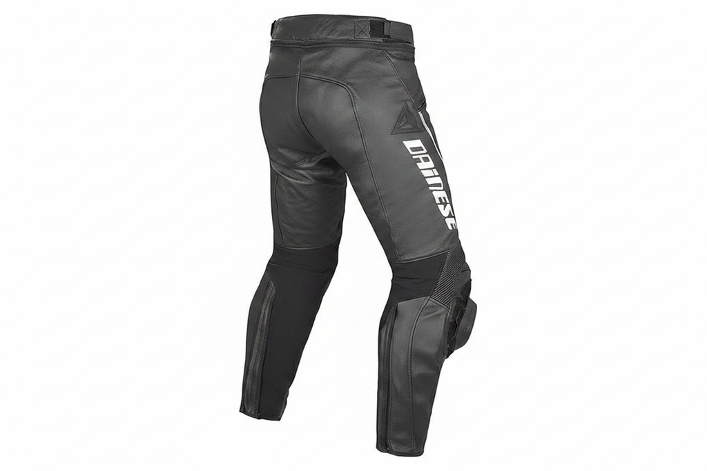Dainese Delta Pro Leather Motorcycle Racing Trouser Black – Back View