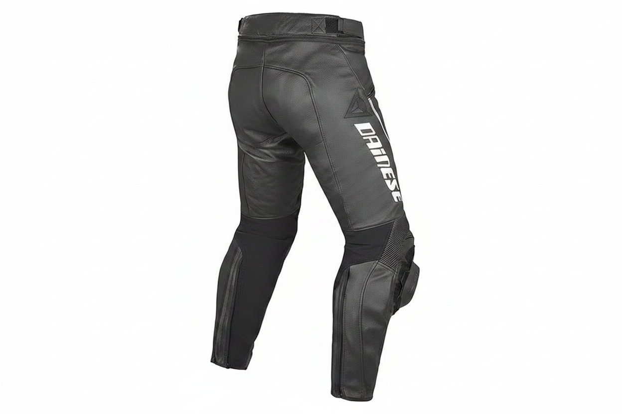 Dainese Delta Pro Leather Motorcycle Racing Trouser Black – Back View