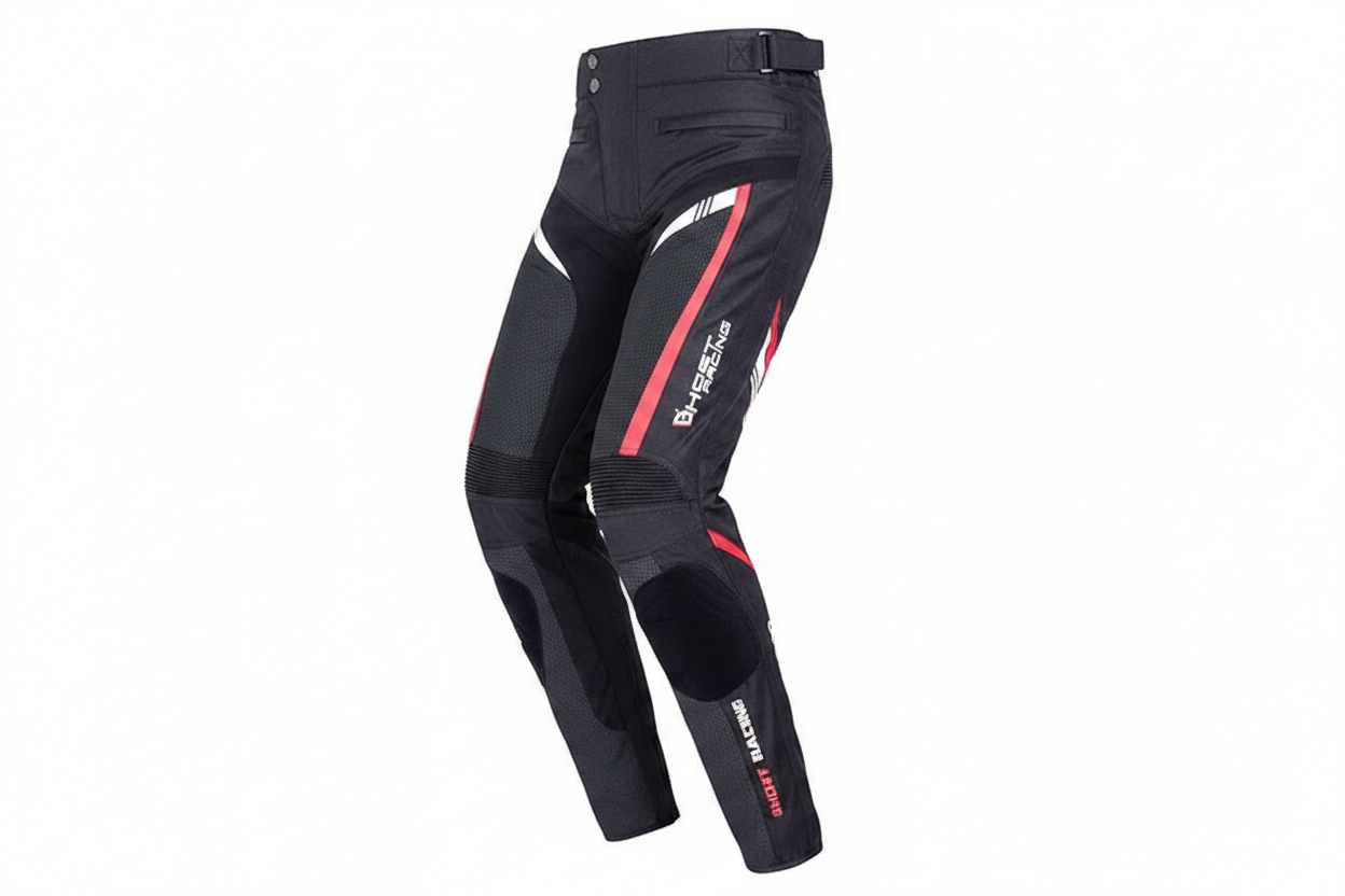 Herobiker Mesh Motorcycle Racing Pant Black Red White