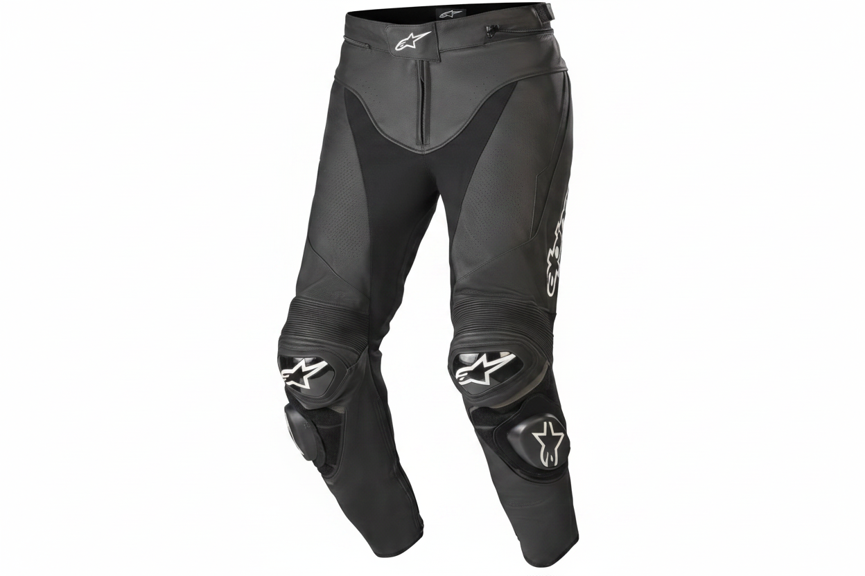 Alpinestars Leather Motorcycle Racing Trouser Black