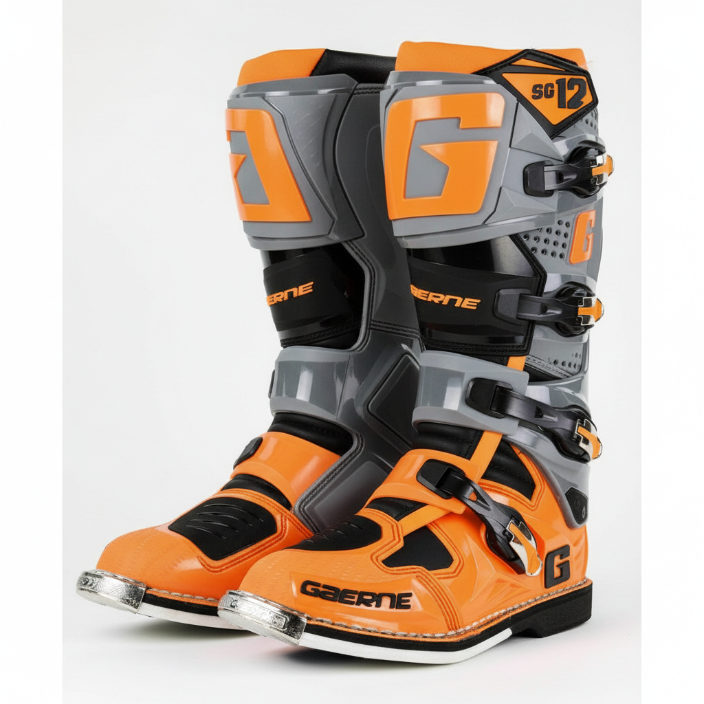 Gaerne SG-12 MX Motocross Enduro Boots - Orange Grey Black