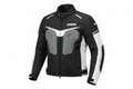 HWK Motorcycle Textile Riding Jacket Black White Grey