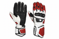 Eagle Moto Motorcycle Racing Gloves White Red Black Carbon Fiber Knuckle Individual Red Finger Caps