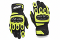 Spidi Carbo Track Motorcycle Racing Gloves Neon Yellow Black Carbon Fiber Mesh Ventilation