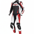 Furygan Men's Leather Motorcycle Racing Suit - White Black Red