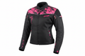 Women's Dragon Motorcycle Textile Riding Jacket Black Pink Front View