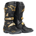 Alpinestars Tech 10 MX Motocross & Enduro Boots — Black Gold | Stealth Gold Edition
