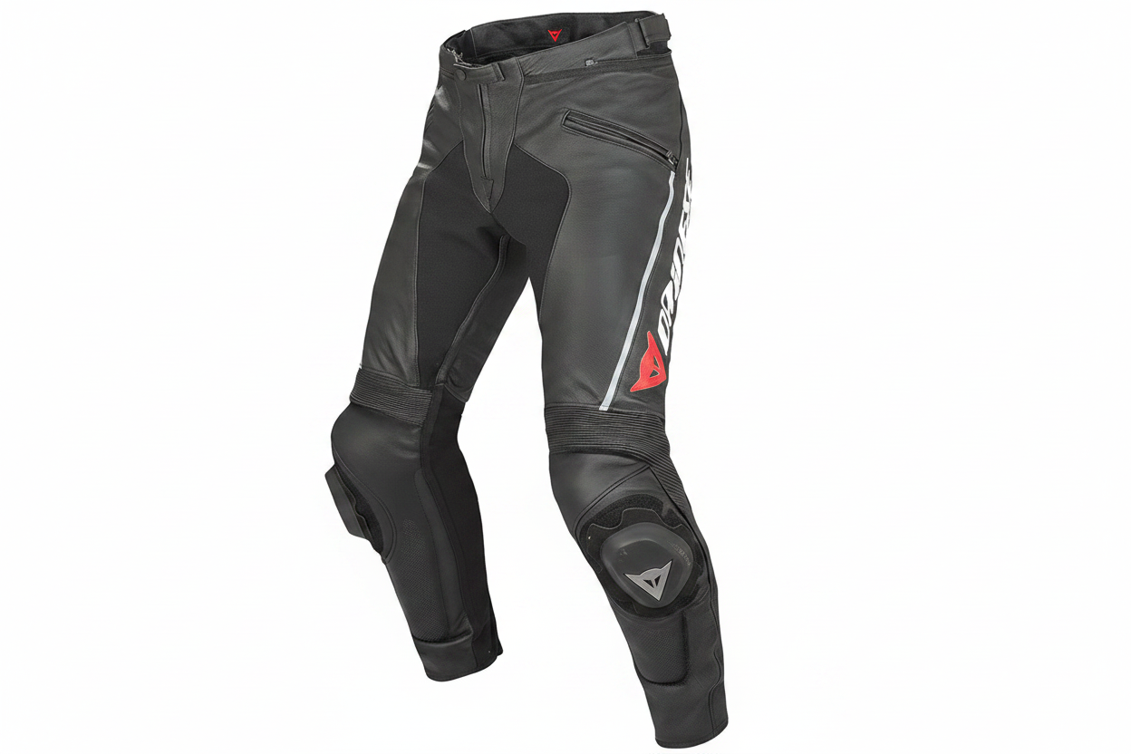 Dainese Delta Pro Leather Motorcycle Racing Trouser Black