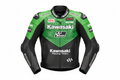 Kawasaki Racing Team Green Black Leather Motorcycle Jacket