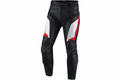 Leather Motorcycle Racing Pant Black White Red