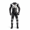 Alpinestars Men's Leather Motorcycle Racing Suit - Black White