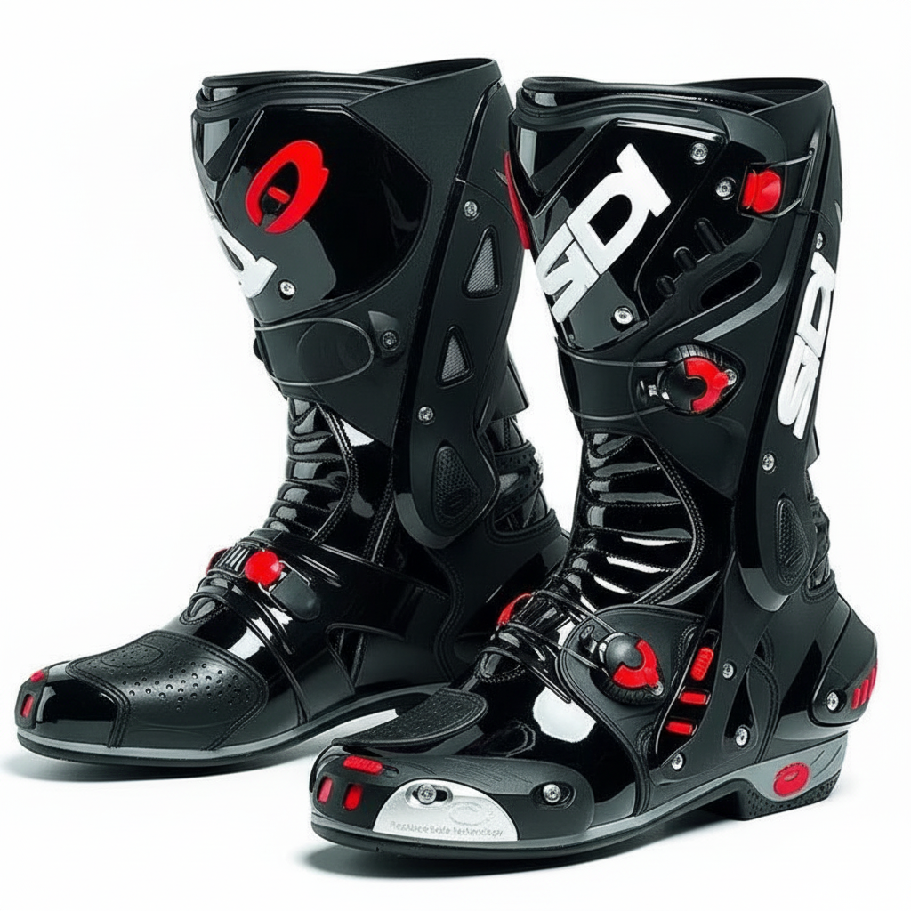 Sidi Vortice Black Red Road Racing Boots