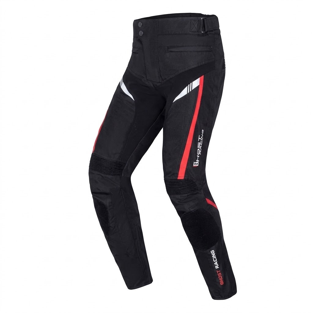 Herobiker Mesh Motorcycle Racing Pant – Black/Red/White